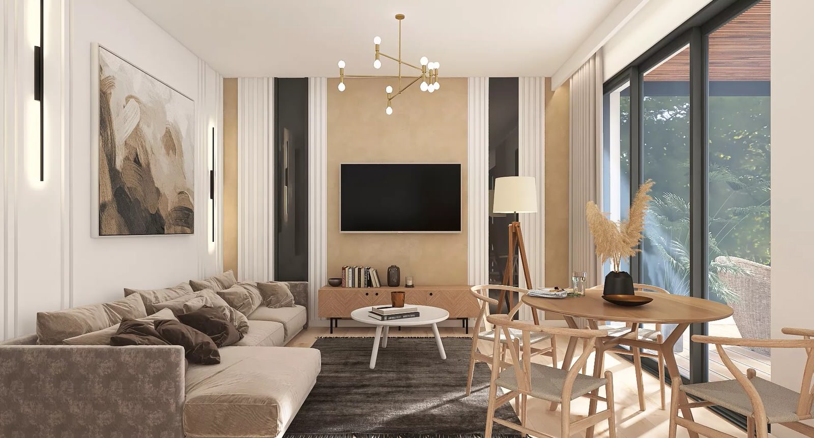 Дом в теплых тонах