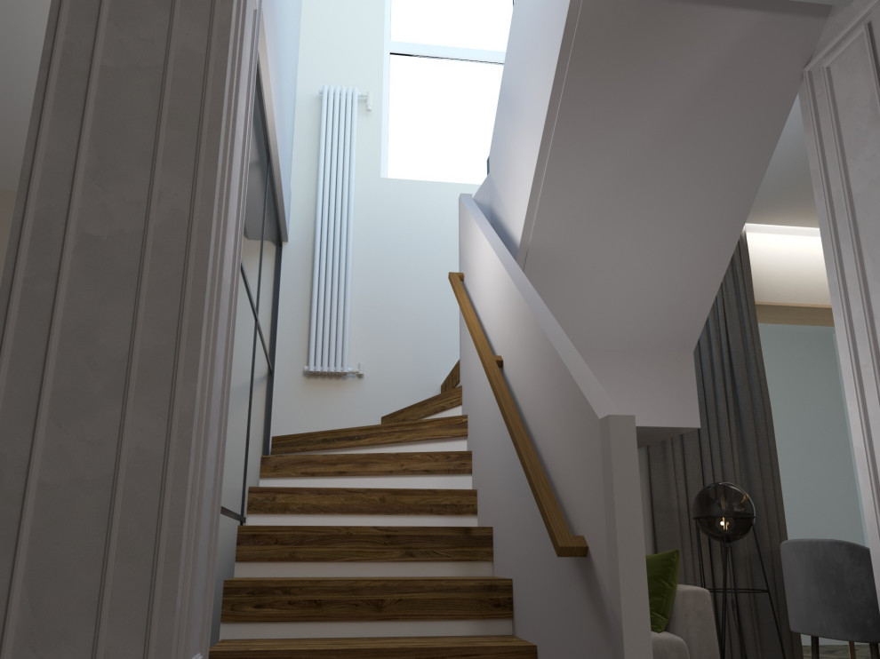 Холл в проекте " Таунхаус для большой семьи"