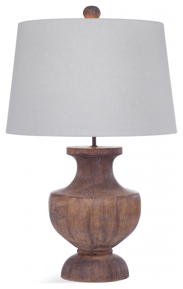 Bassett Mirror Stella Resin Table Lamp With Brown Finish L3347TEC
