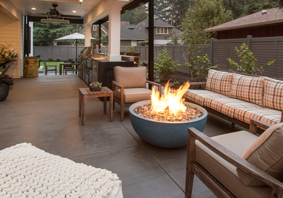 This is an example of a country patio in Seattle.