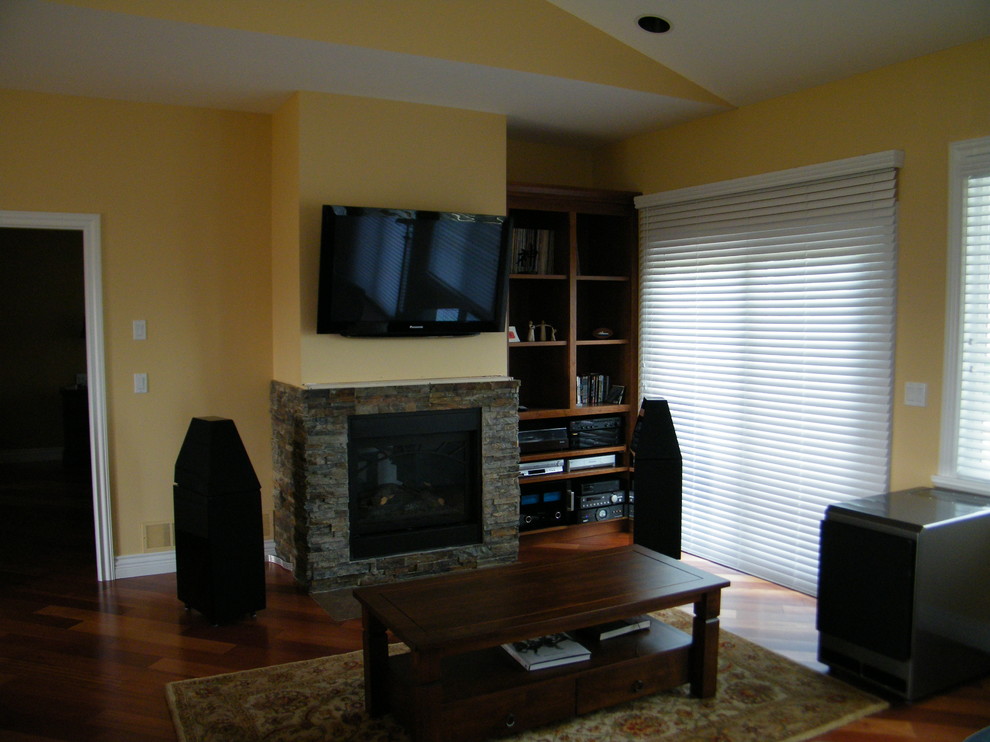 Traditional home theatre in Vancouver.