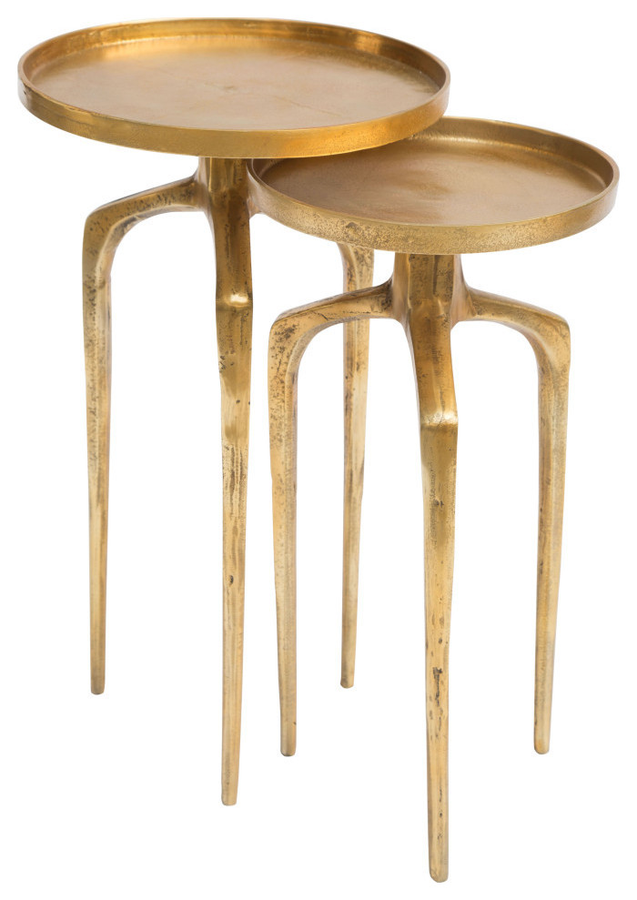 GriffinAccent Table Set Antique Gold