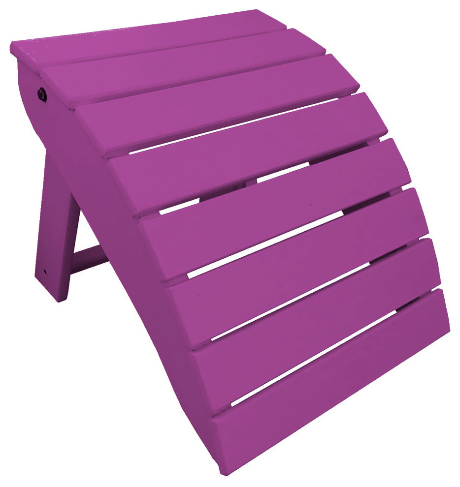 Poly Lumber Folding Footstool, Bright Purple