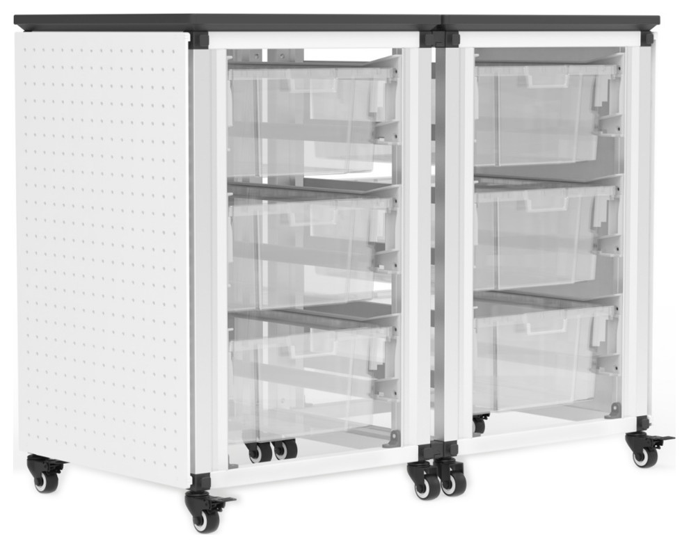 Modular Classroom Storage 2 SideBySide Modules with 6 Large