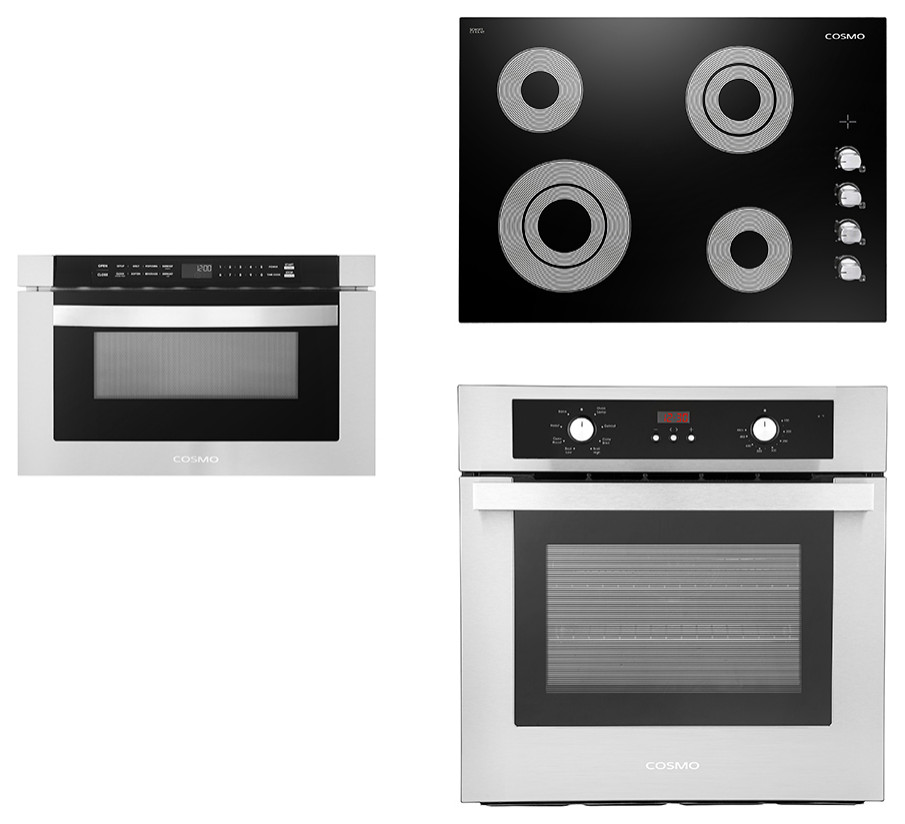3PC Package, 30" Electric Cooktop 24" Microwave Drawer 24" Electric
