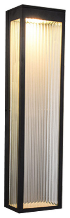 Avenue Outdoor LED Wall Sconce in Black