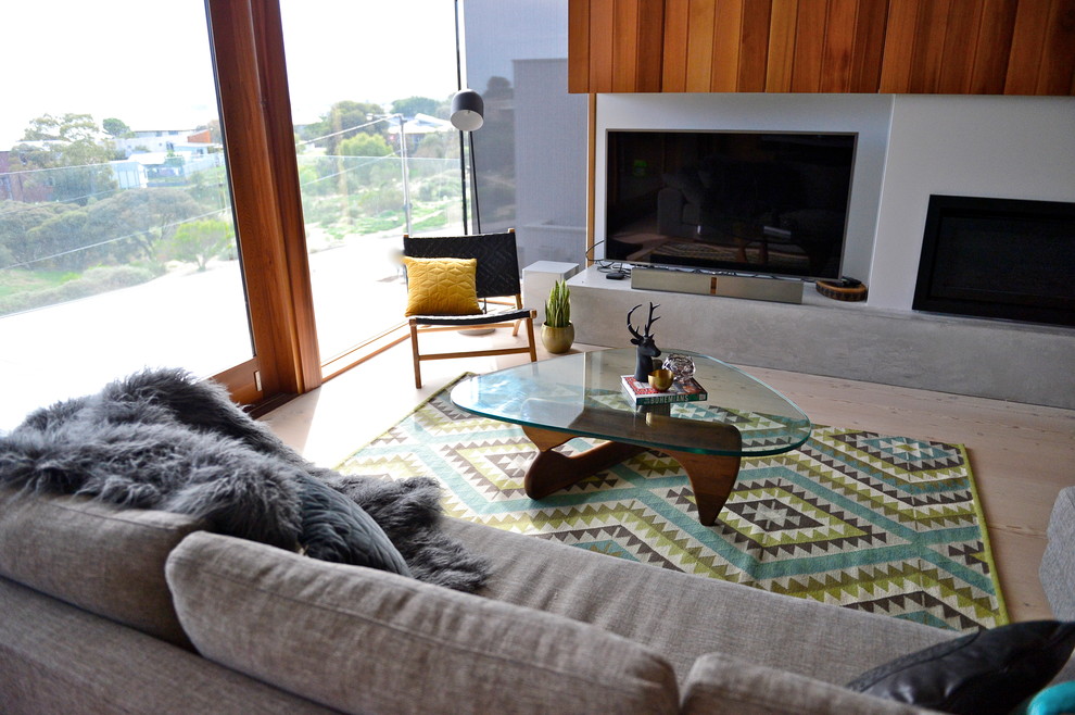 Contemporary living room in Adelaide.