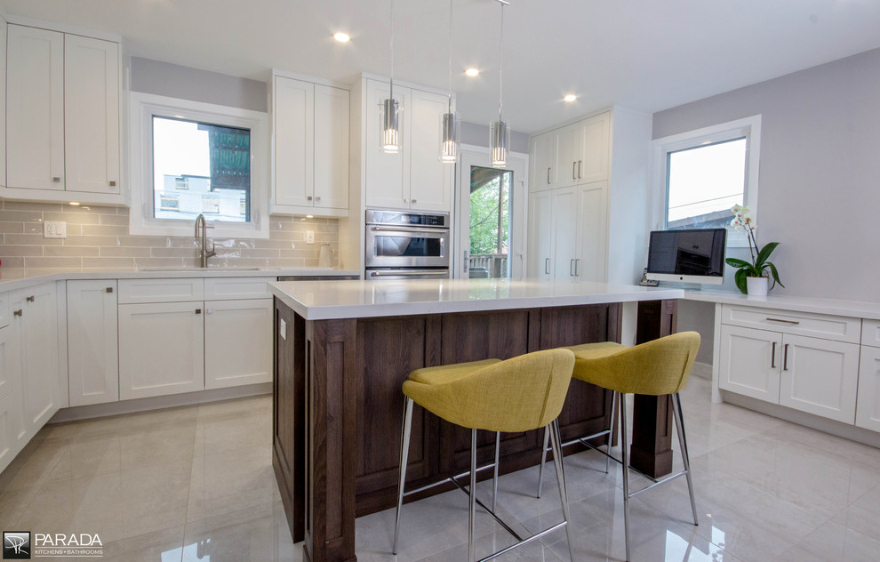 Inspiration for a transitional kitchen remodel in Toronto