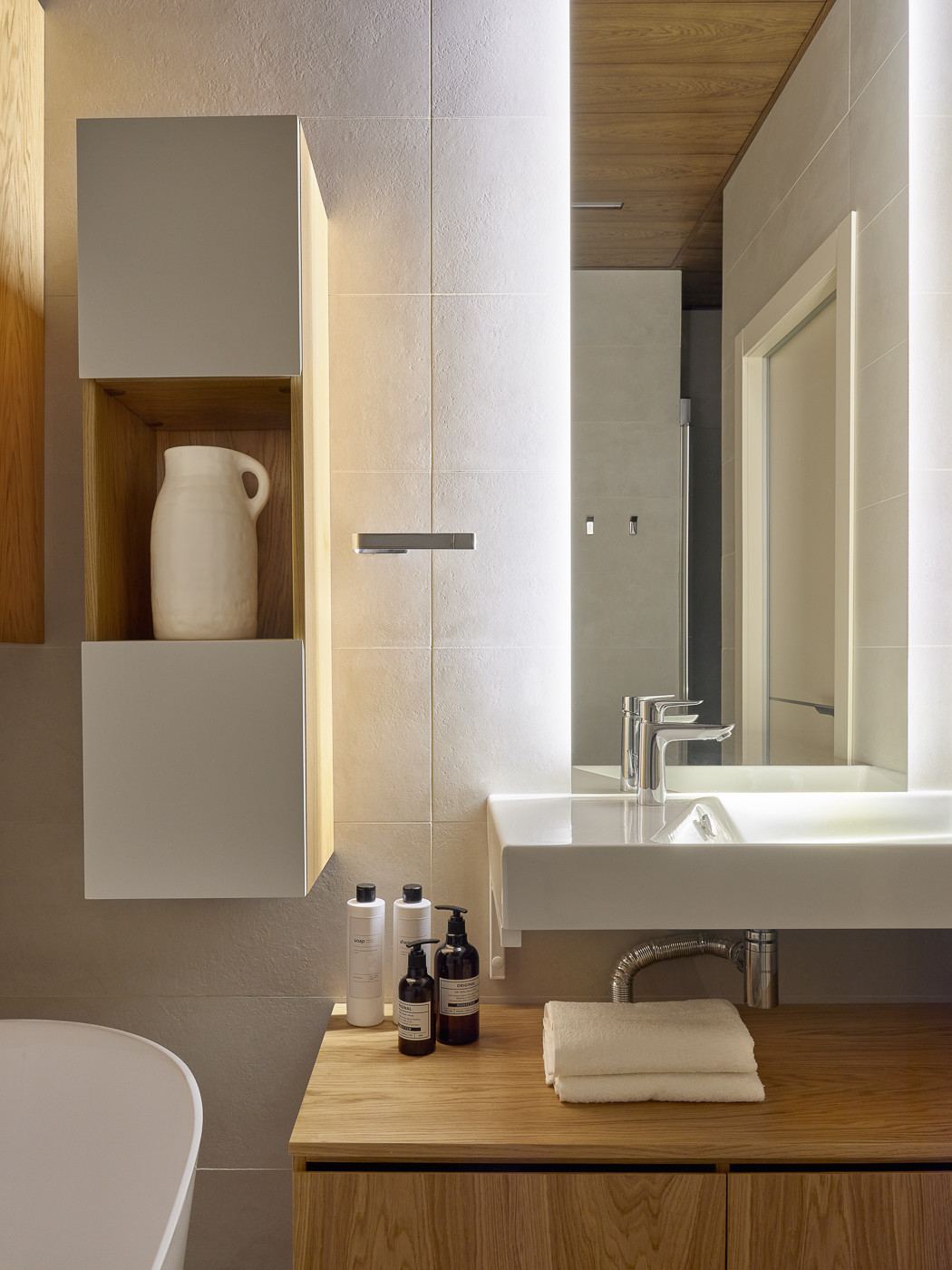 Реализованный проект ванной комнаты в ЖК Черняховского.