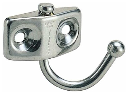 Richelieu 75710171 1.5" Utility Swivel Hook - Polished Stainless Steel -  Contemporary - Wall Hooks - by KnobDeco | Houzz