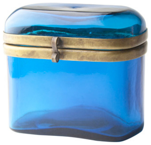 Translucent Glass Box , Blue