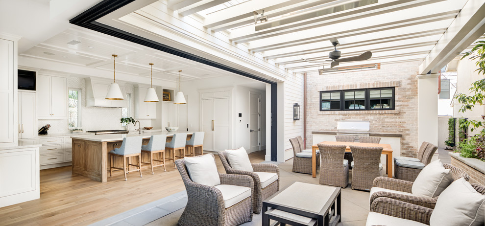 Inspiration for a transitional home design remodel in Orange County