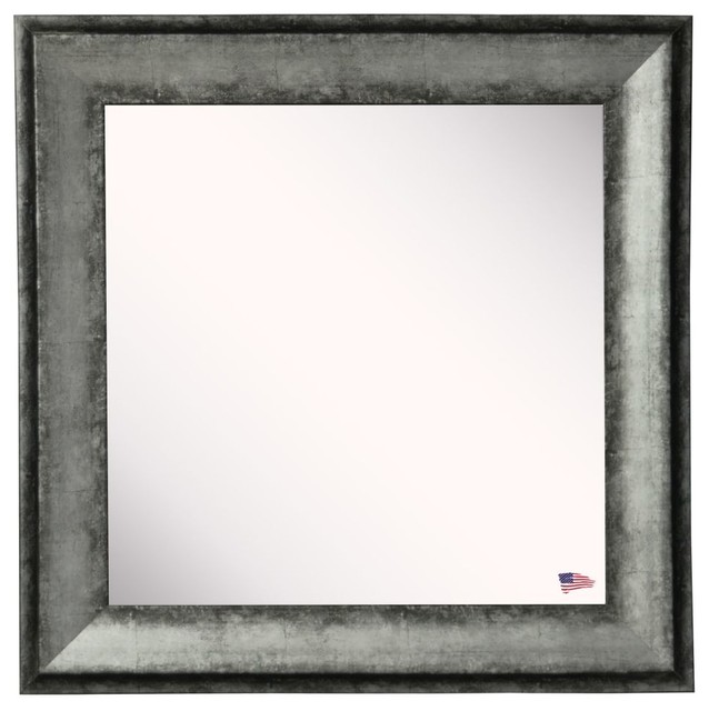 American Made Rayne Sterling Charcoal Square Mirror Set Of 4 18 5 American Made Rayne Sterling Charcoal Square Mirror Set Of 4 18 5 X1 13