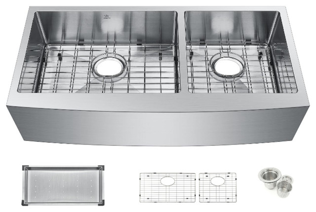 33" Starstar Top Mount 60/40 Double Bowl Stainless Steel 16 Gauge Kitc