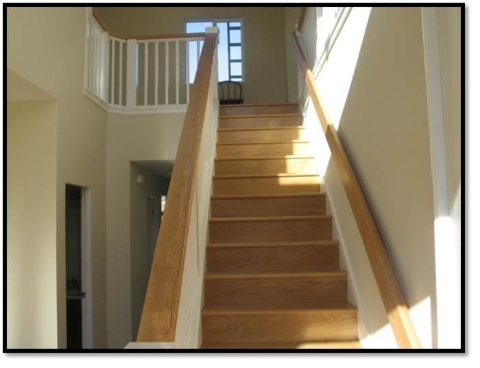 Stairs and stair railing