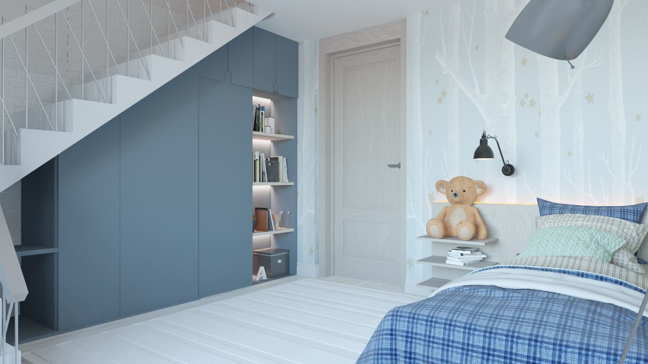 Загородный дом с высокими мансардными потолками