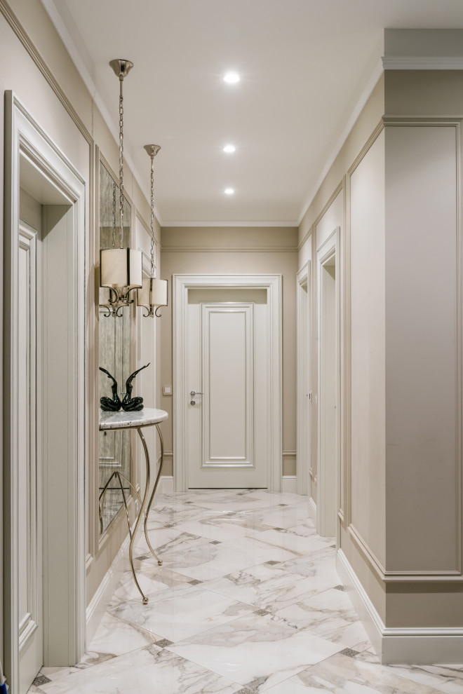 Гипсовая лепнина Аврора в проекте дизайфнера Маргариты Мельниковой