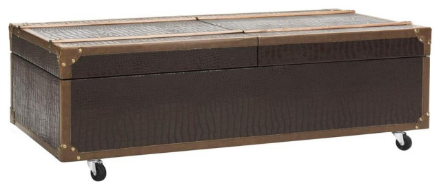 ZOE coffee table storage trunk With wine rack, FOx9515A