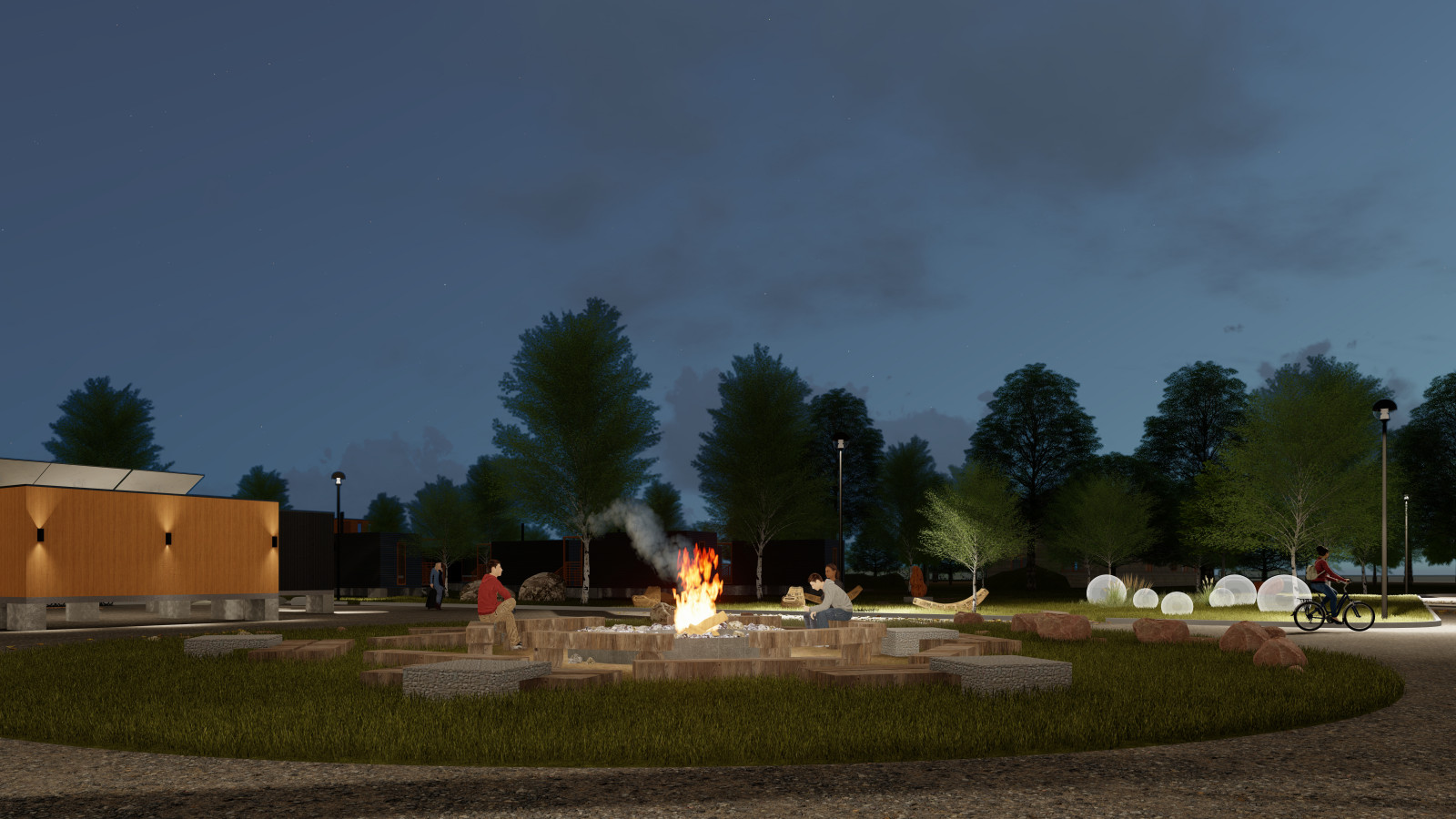 База отдыха из морских контейнеров на мысе Лазарева