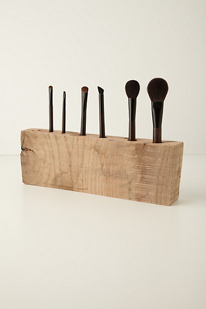 Oakwood Makeup Brush Holder