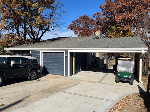 Carport Build & Driveway Extension in Lake Waukomis, MO