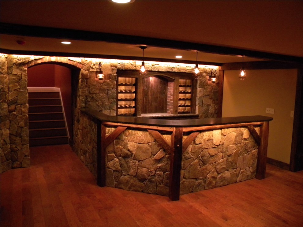 Home design - rustic home design idea in Boston