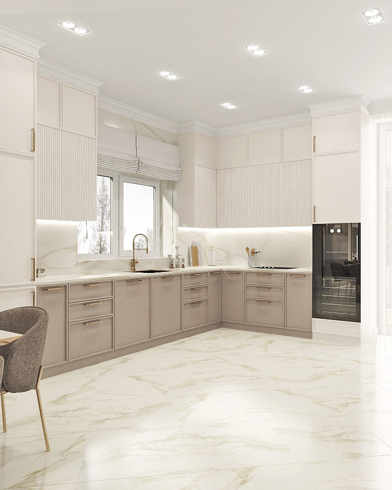 Двухэтажный дом в современной классике