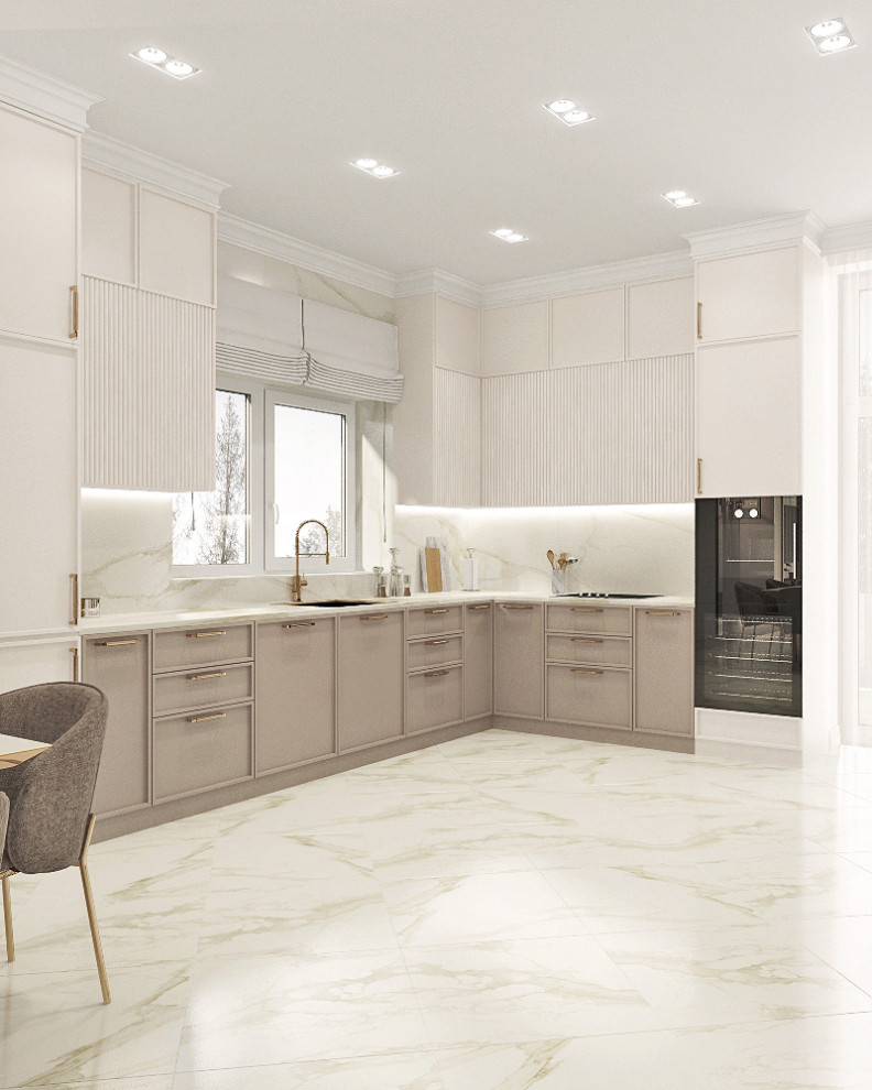 Двухэтажный дом в современной классике