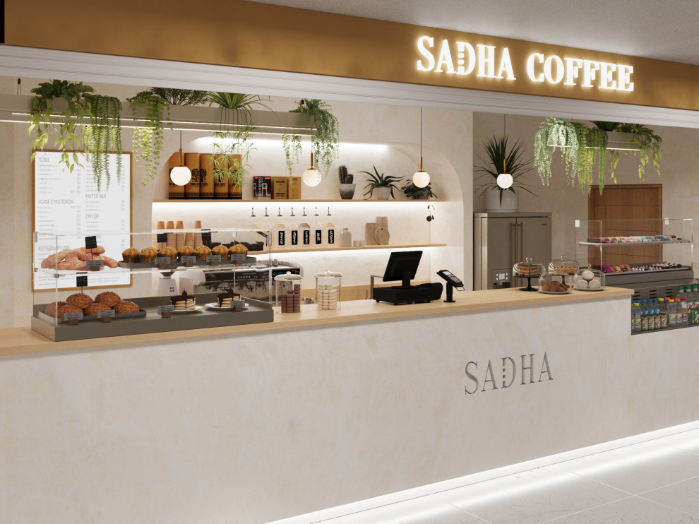 Проект кофейня "Sadha Coffeе", 2023