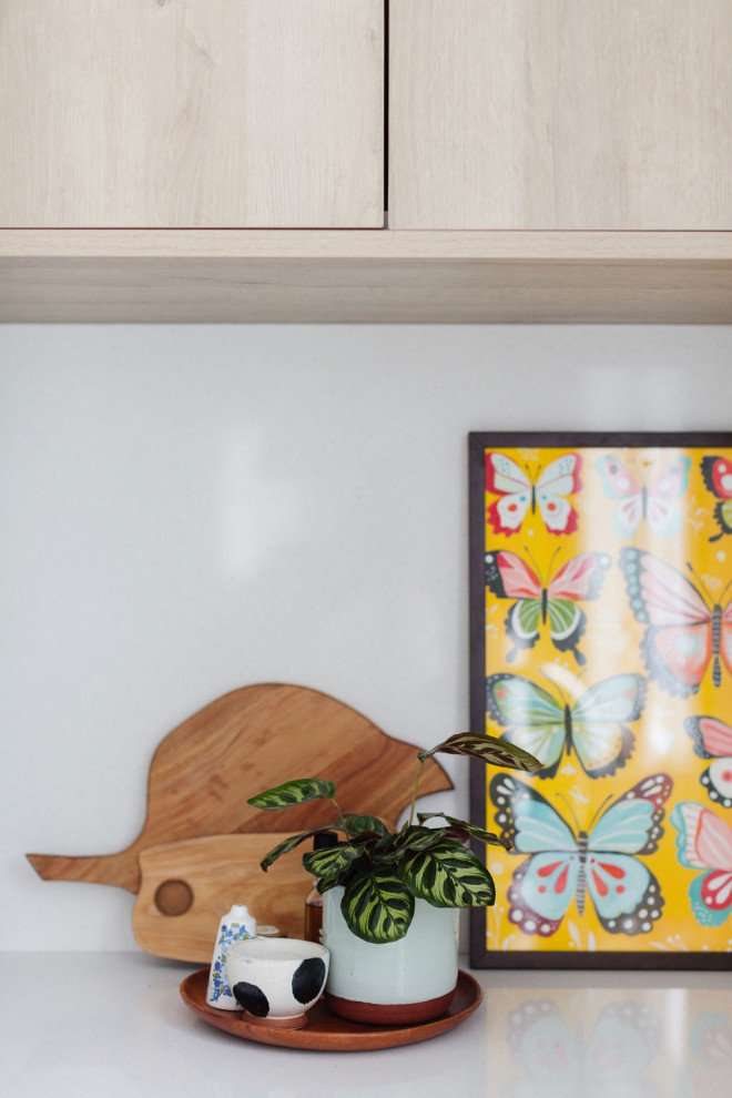 Example of an eclectic home design design in Edmonton