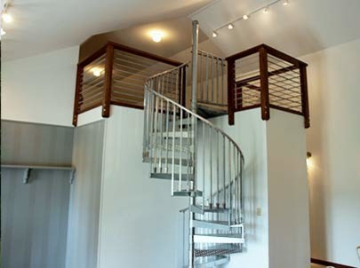 Design ideas for an eclectic staircase in Indianapolis.