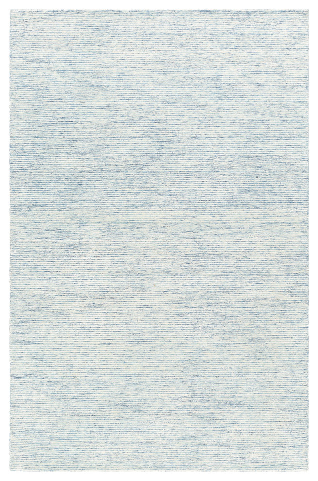 Strada Area Rug, Pale Blue/Denim/Cream Contemporary Area Rugs by