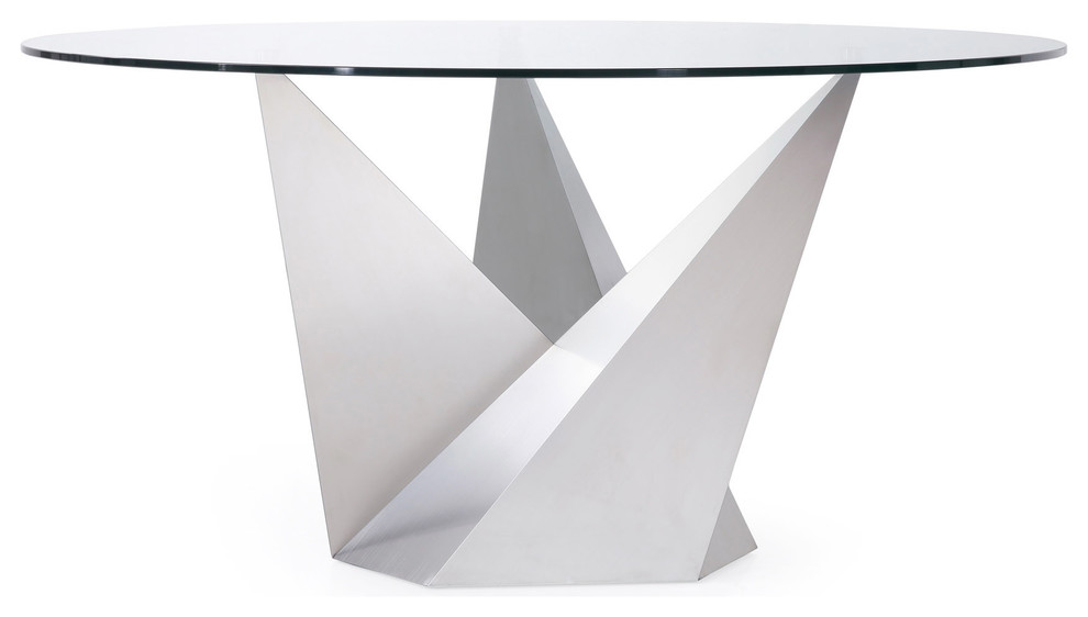 Modern Trimont 59 Round Dining Table Clear Glass Contemporary Tables By Zuri Furniture Houzz - Modern Swirl Clear Or Smoke Glass Coffee Table Modern Trimont 59 Round Dining Table Clear Glass Contemporary Tables By Zuri Furniture Houzz - Modern Swirl Clear Or Smoke Glass Coffee Table