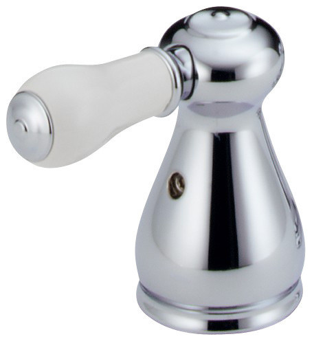Delta Leland Porcelain Lever Handle Set, Bathroom - Transitional ...