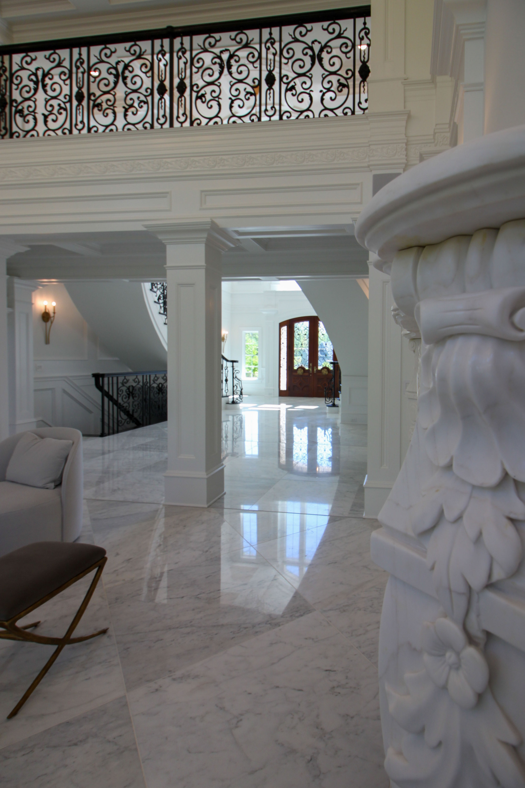 92_Grand Double Staircase in Exquisite Custom Home, Great Falls VA 22066