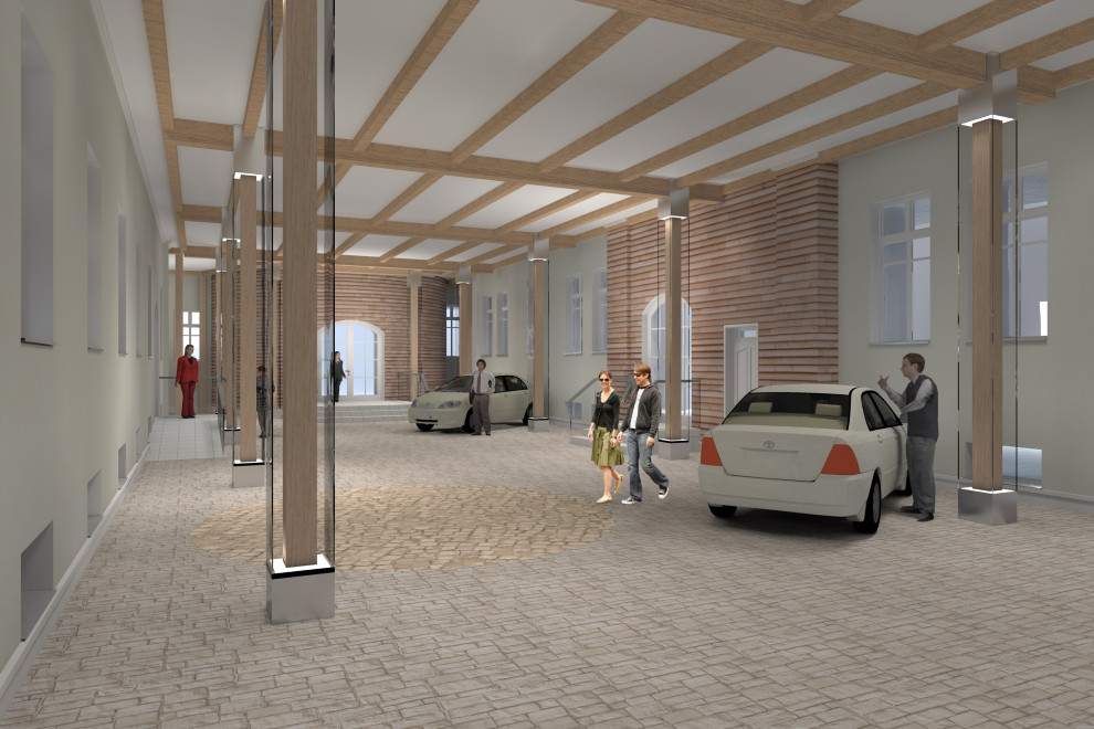 Реконструкция внутреннего двора. 2010г