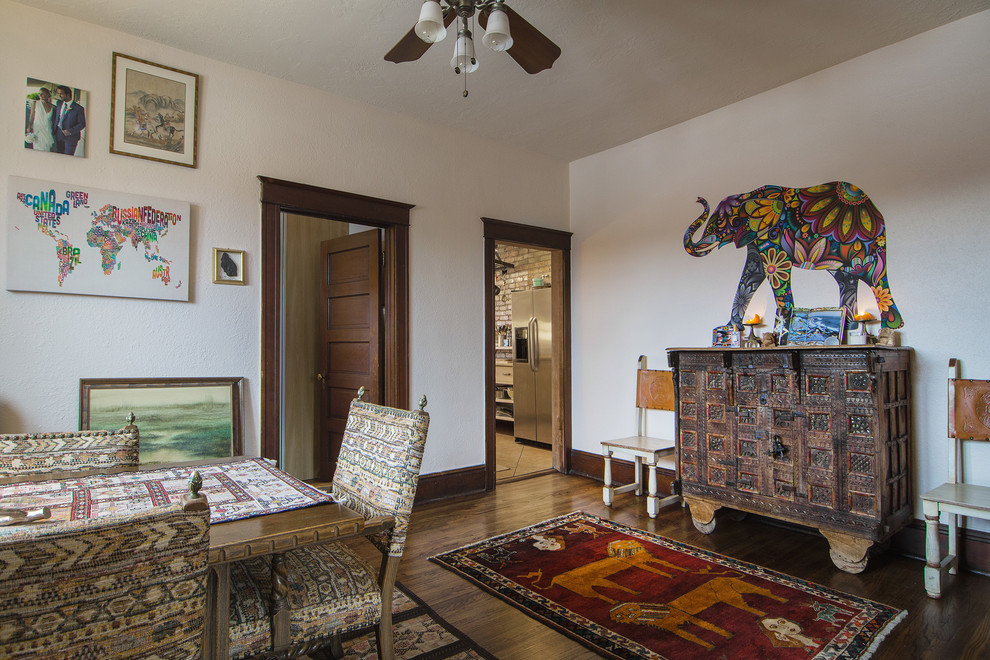 Eclectic dining room in Salt Lake City.