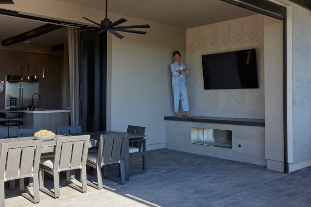 Porter Ranch trendy-hus-og-facade