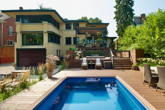 Lakeside deck contemporary-terrace