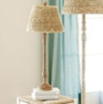 Tasseau Floor Lamp Base with Seagrass Shade - Ballard Designs