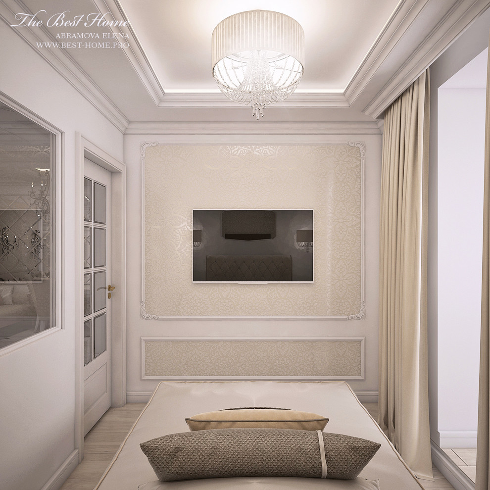 Светлая классика в Пушкине. Трехкомнатная квартира из однокомнатной