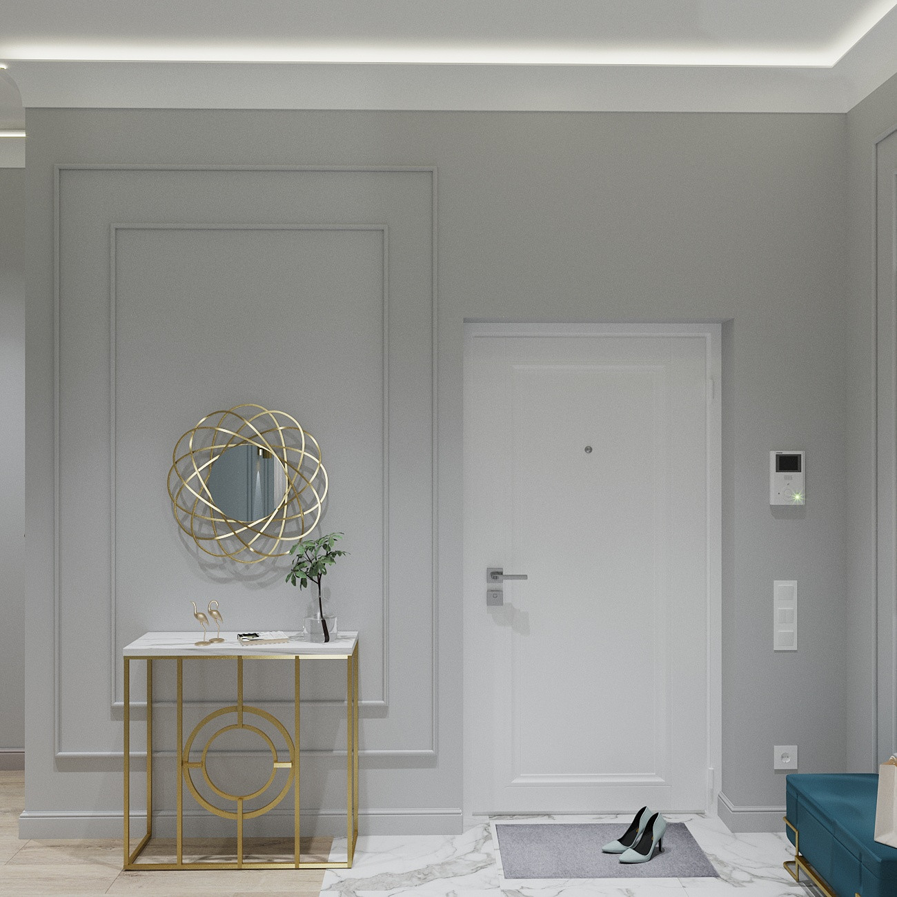 Дизайн-проект квартиры, площадью 72,87 м2