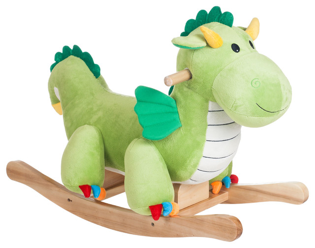 happy trails giraffe plush rocking animal