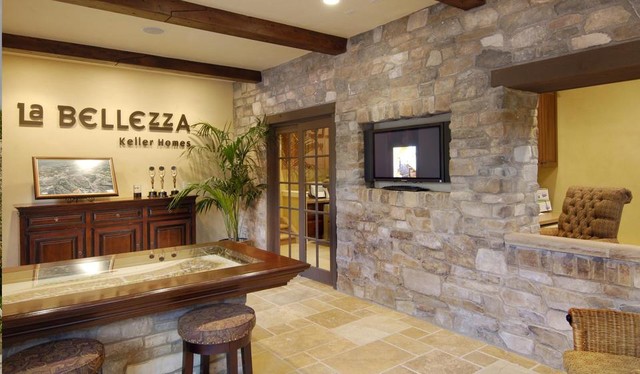 Rustic Stone Wall rustic-entry