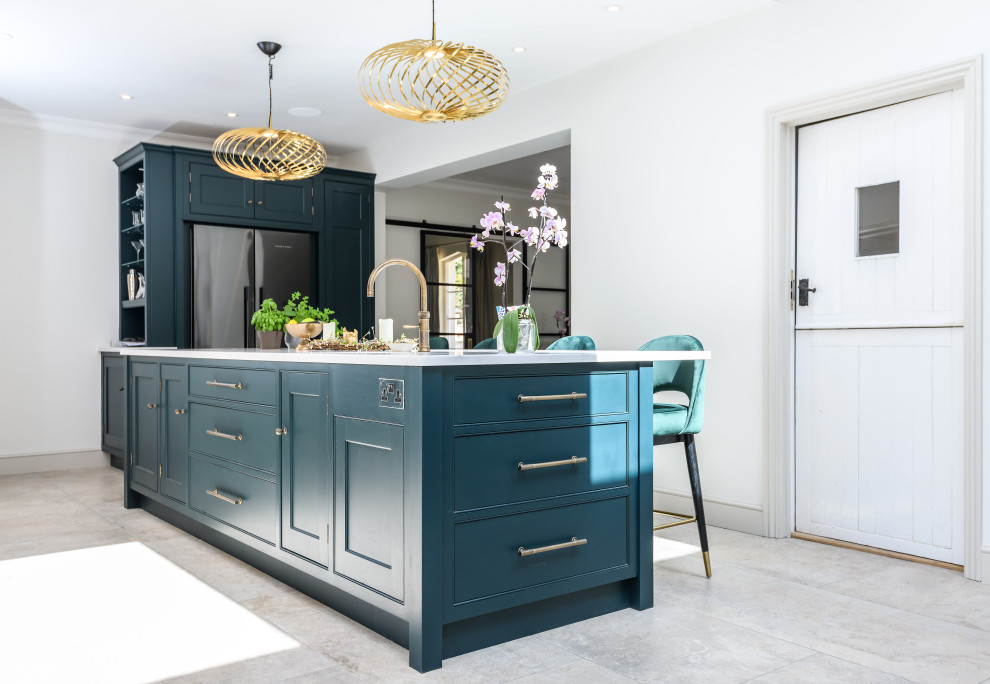 Example of a trendy kitchen design in Gloucestershire