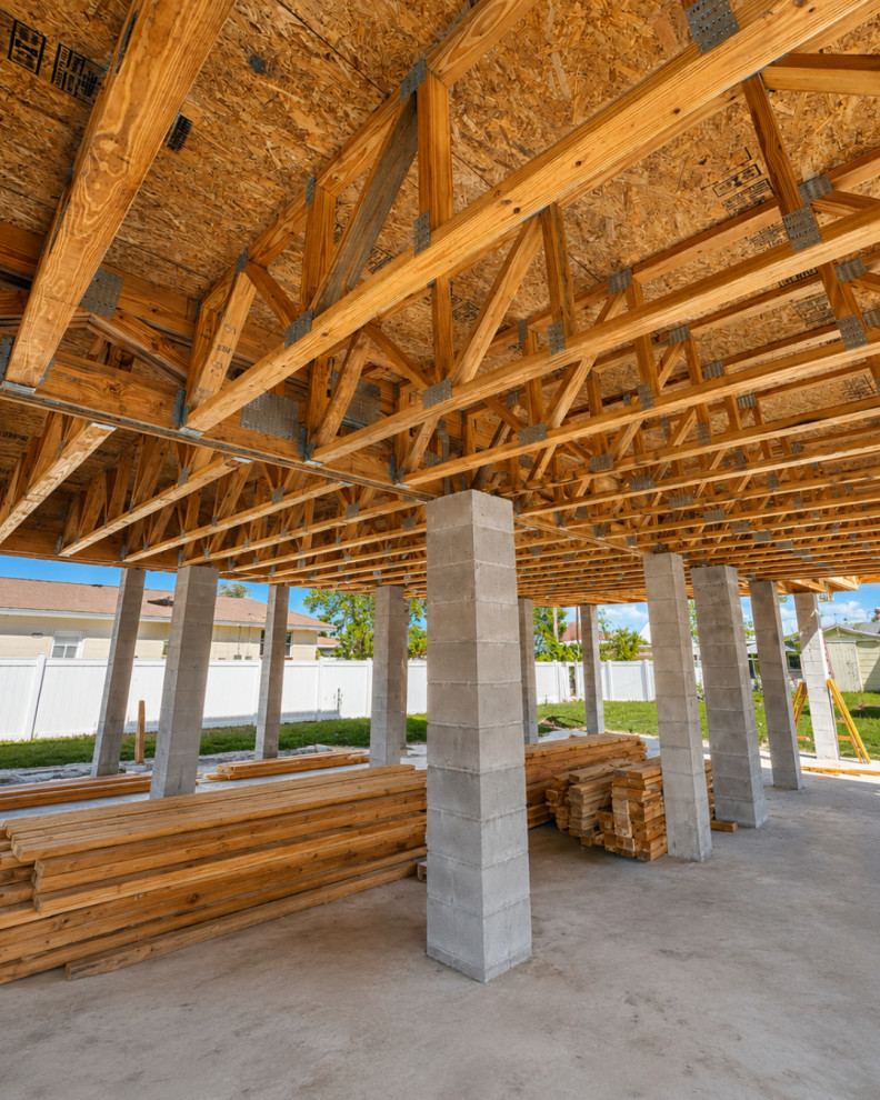 Three-Story Custom Home — Phase 1 of Phase 3: 2nd-Floor Structural Framing