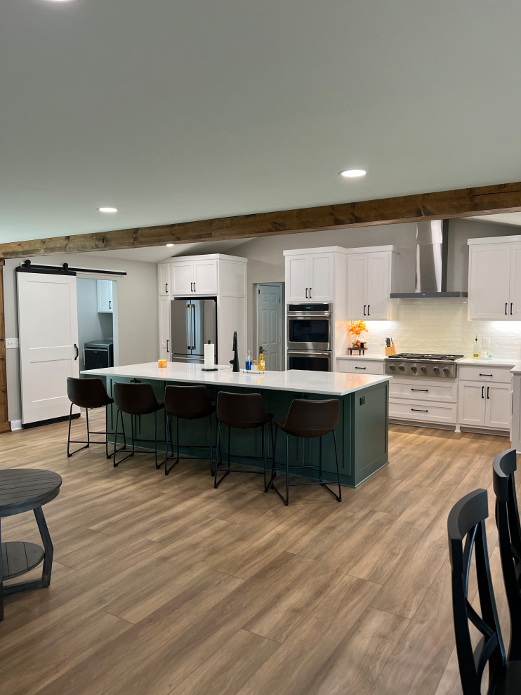 Sage Kitchen and Laundry Room