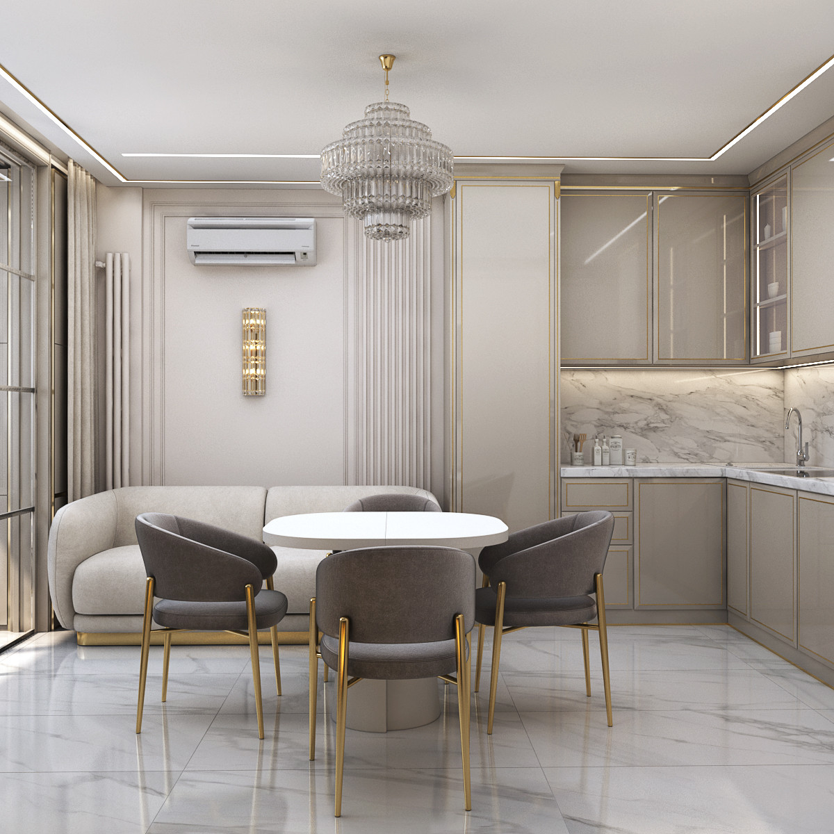 Дизайн кухни в классическом стиле