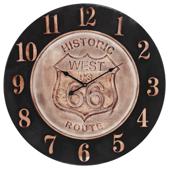 Americana Clock Midcentury Wall Clocks by Hansen Wholesale Houzz