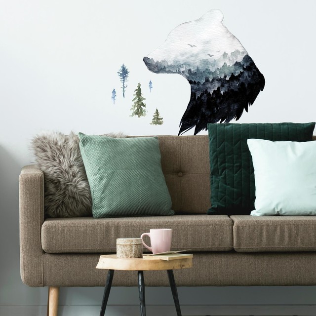 Bear Mountain Scene Wall or Window Decal